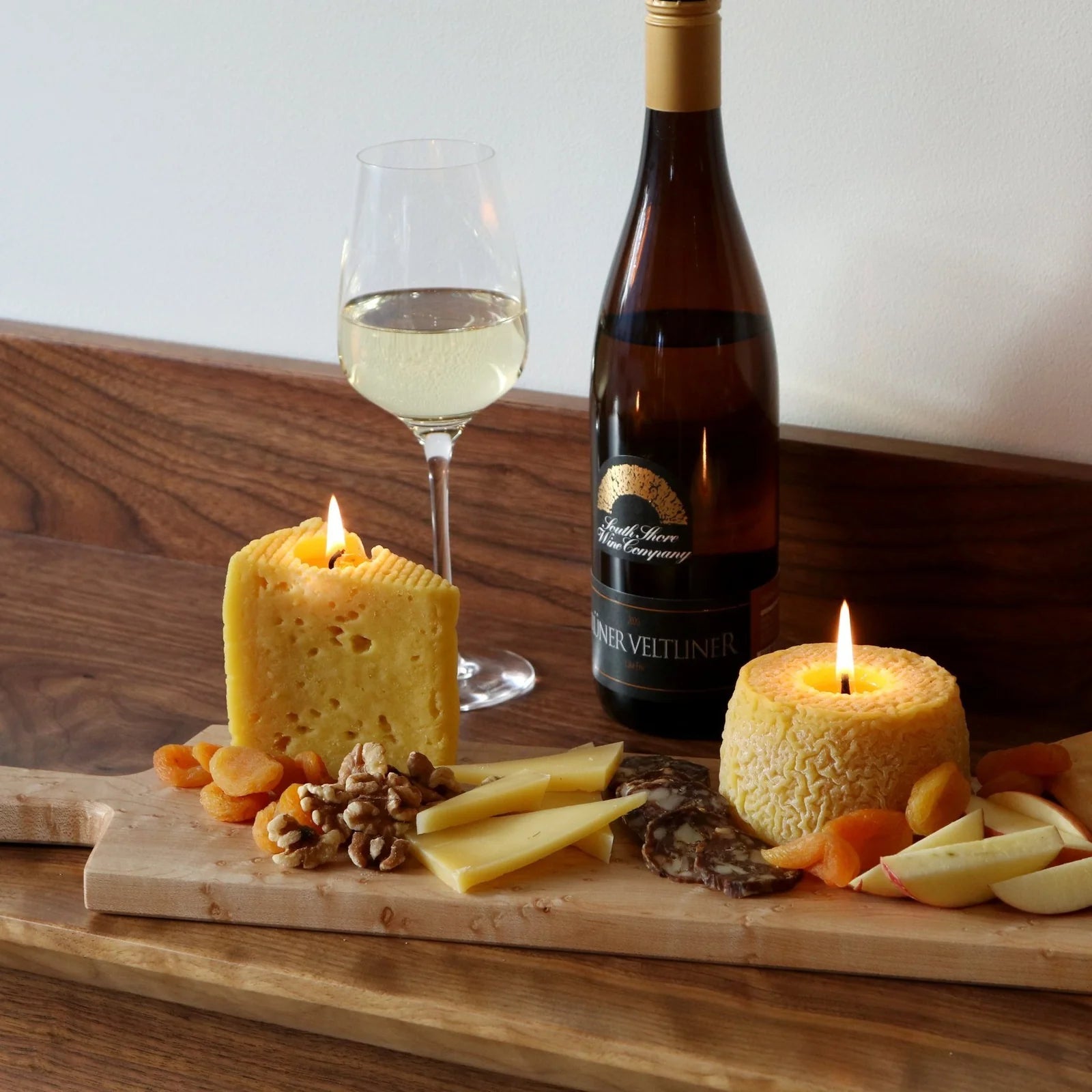 Birchrun Blue Beeswax Candle